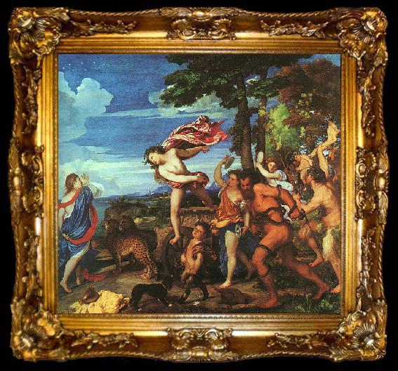 framed   Titian Bacchus and Ariadne, ta009-2